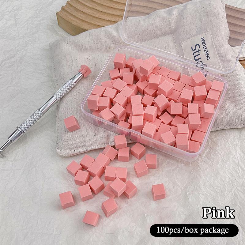 50/100 Pcs Square Nail Art Sponge Set Gradient Nail Brushes Gel Polish Design Nail Sponge Grab Pen Manicure Supplies