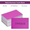 M-Modern-150Pcs Metal Business Card Blanks,1/64In Thick 3.4 X 2In Aluminum Laser Engraving Material For DIY Business Cards
