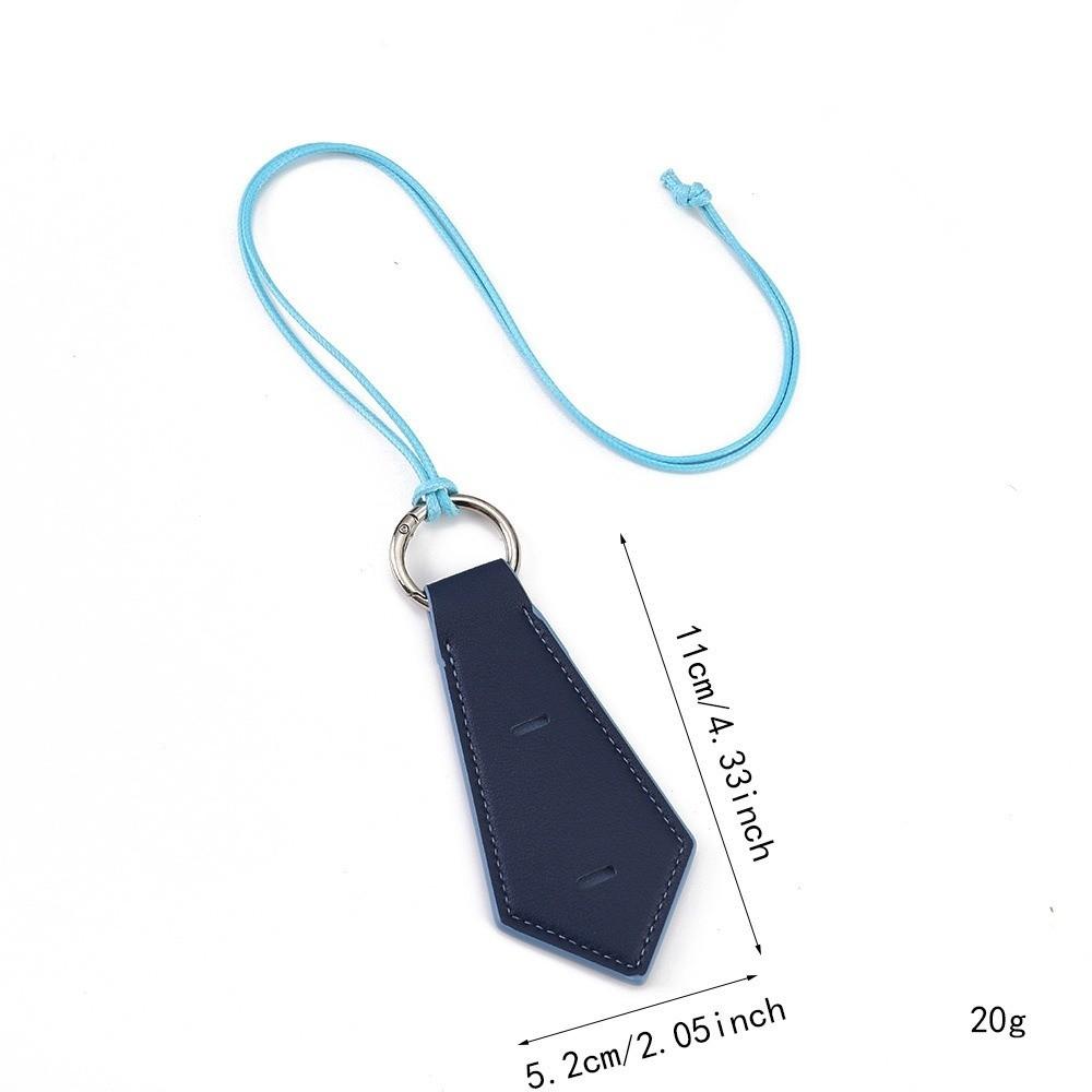 Colorful Neckband Glasses Storage Clip Leather Bag Charm Sunglasses Lanyard for Travel