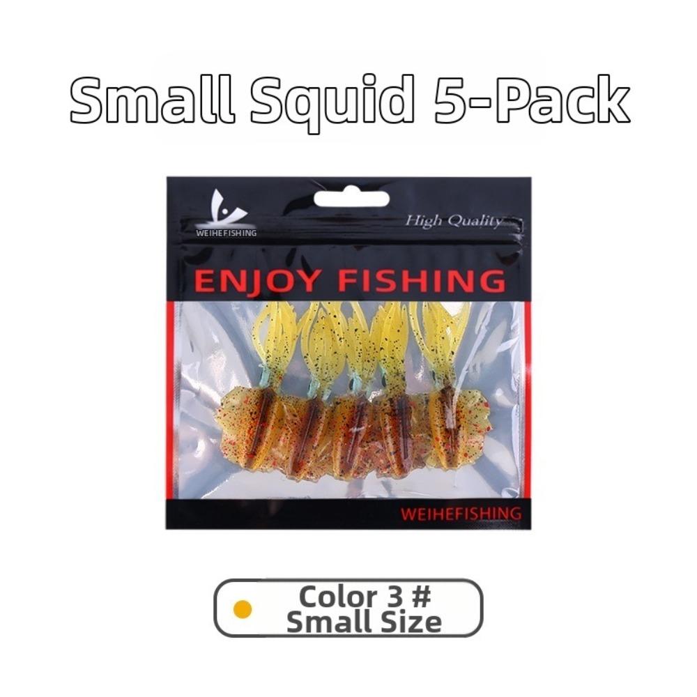 Lifelike Design Squid Fishing Bait Soft Material PVC Swimbait 2026 Fishing Lure Fishing