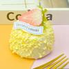 1/4Pcs Simulated Cake Figurine Realistic Mini Strawberry Chocolate Cake Model Home Kitchen Desktop Decoration Ornament Photo Props