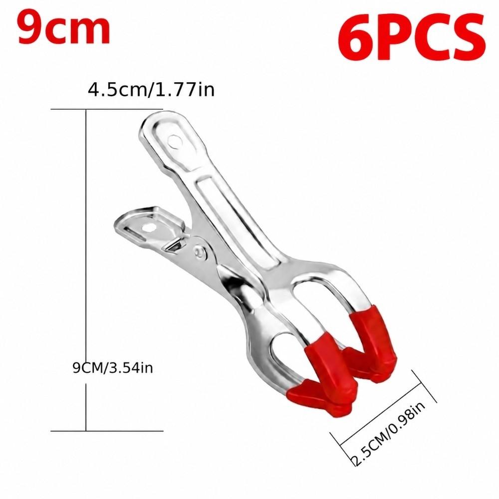 5/6PCS Metal Point Tool Rubber Tip Relax Gadget Portable Massage Clip Ear Massage