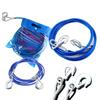 1Pcs 3-7 Tons Steel Wire Tow Ropd Traction Roping Trailer Pulls Rope With Hooks Car Tow Rope Auto Emergency Tools