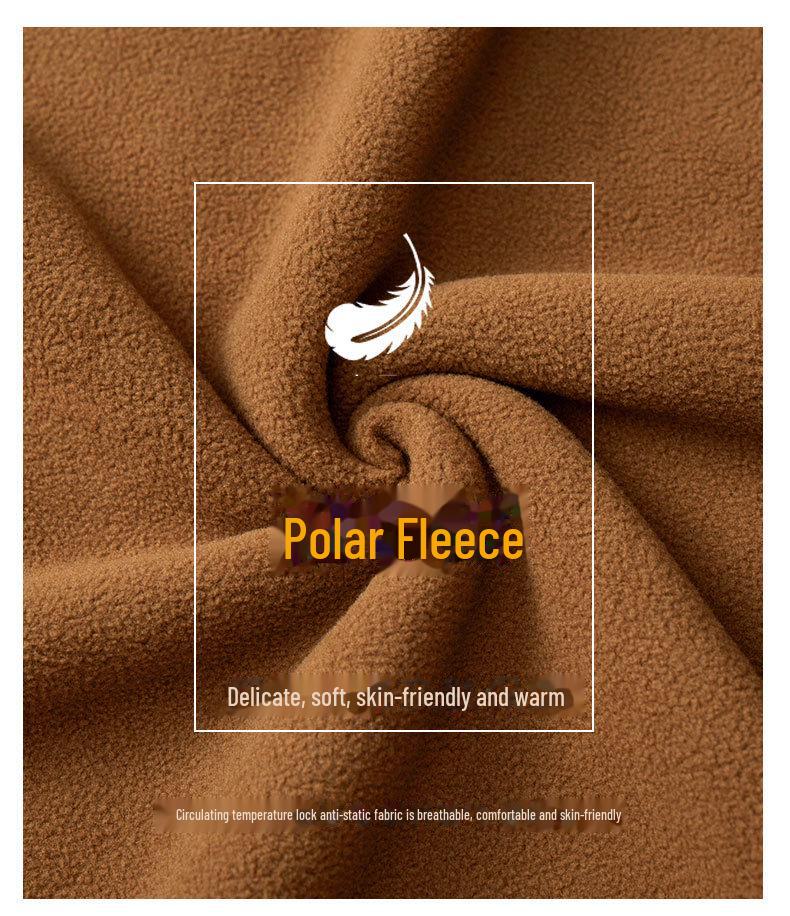 Men's Fall and Winter Casual Hooded Fleece Jacket Jacket Padded and Thickened Warm Plus Size Cardigan Jacket