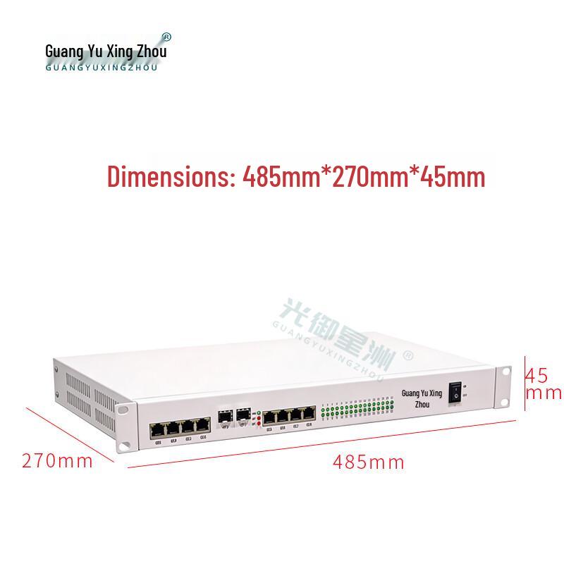 GY-32P8GE Telephone Fiber Optic Transceiver