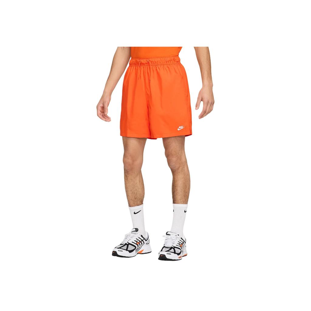 Nike Einfarbige Schnürung Lockere Freizeitshorts Herrenshorts Orange FN3307-819