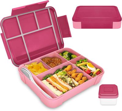 Kinder Lunchbox mit 6 Fächern 1330 ml Bento Box Erwachsene Lunchbehälter Kinder Lunchbox für für Erwachsene/Kinder/Kleinkind