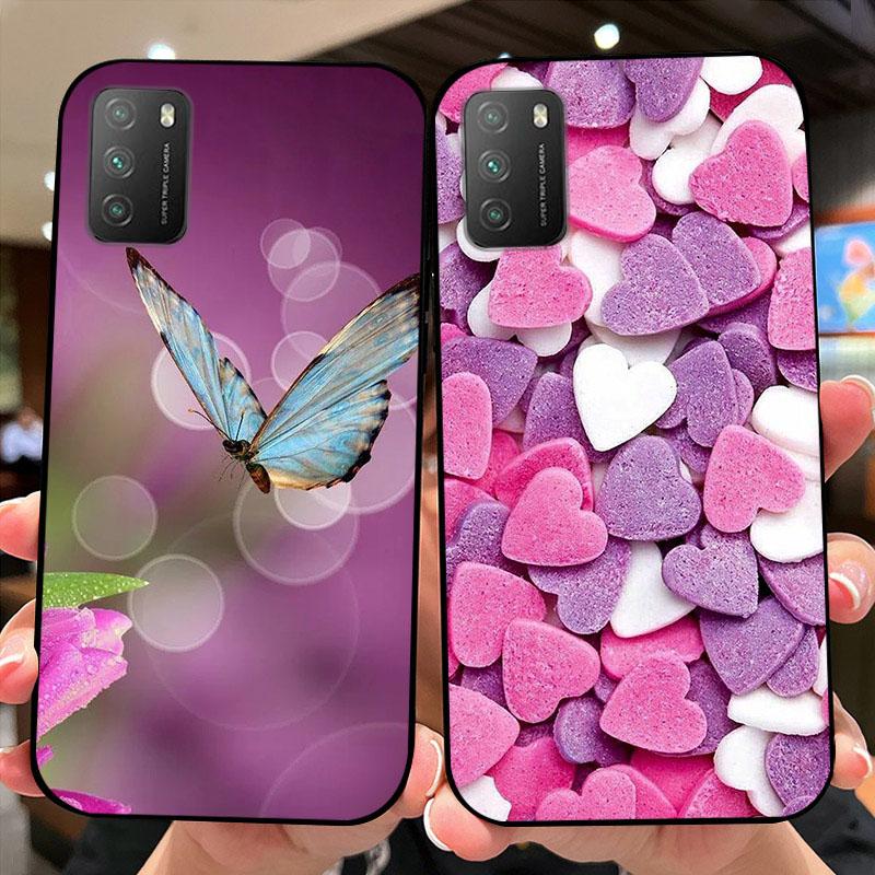 For Xiaomi Poco M3 4G Case M2010J19CG Shockproof Soft Silicone TPU Phone Cover For Poco M3 Pro 5G M2103K19PG Coque Funda Cartoon