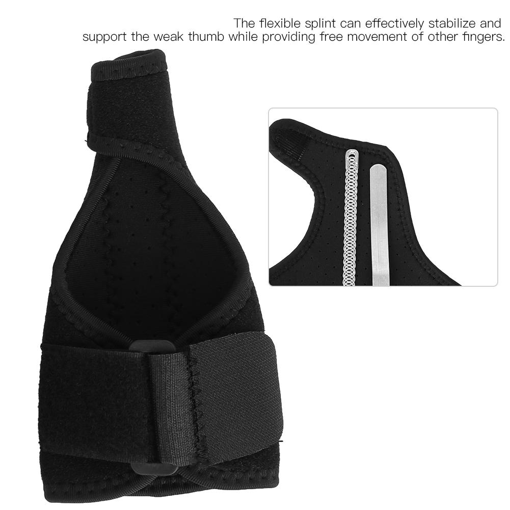 1Pair Thumb Injury Finger Guard Sheath Damage Compression  Steel Plate Fixed Protective Gear for Badminton Basketball