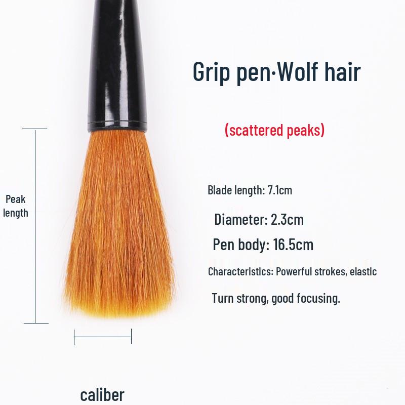Large Chinese Calligraphy Brush: Wolf-Goat Hair for Writing Spring Festival Couplets and Large Characters