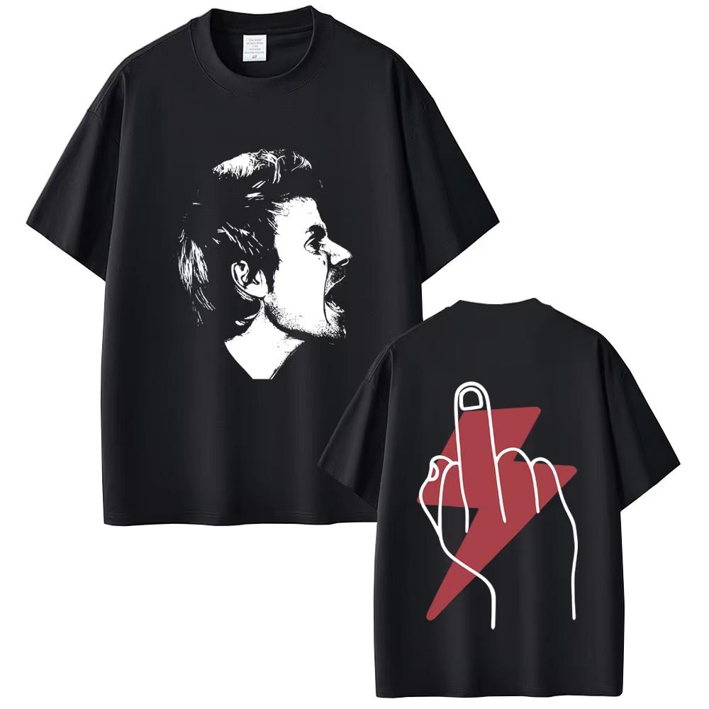 Hot Dani Martin Face Graphic Tshirt Lo Que Me De La Gana Album T Shirt 2026 Spring summer new Men Hip Hop Rock Short Sleeve Top