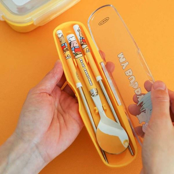 Set de linguri My Buddy pentru copii Daily Like, 03 galben, lingură + bețișoare, vesela populară coreeană