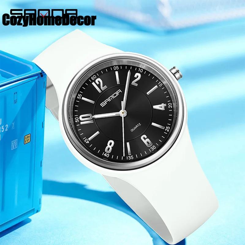 Moderne Quarz Uhr Herren und Damen Einfach Großes Zifferblatt Wasserdicht Leicht Leuchtendes Display Unisex Studenten Uhr