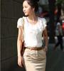 Women's Korean Style Chiffon Ruffle Sleeve Top