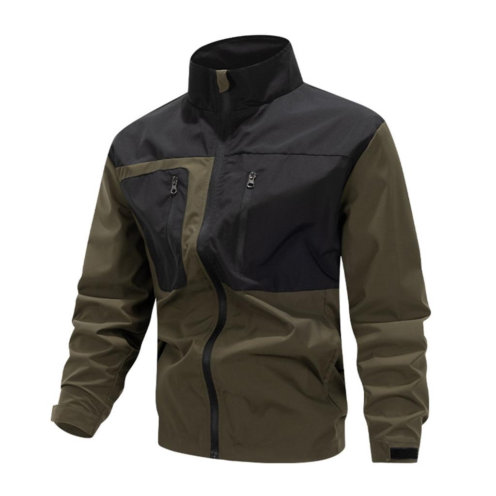 Men'S Loose Jacket Fashionable Multi Pocket  Jacket