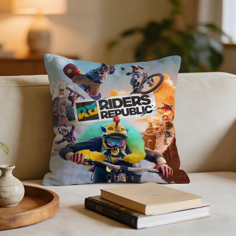 Cool Game RRiders RepublicS Cushion Cover Short plush pillowcase for bed sofa carwashable