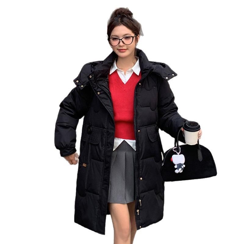 TIFICY Women's Fashion Casual Fall Winter Solid Color Print Long Sleeve Jackets & Coats Down Coats