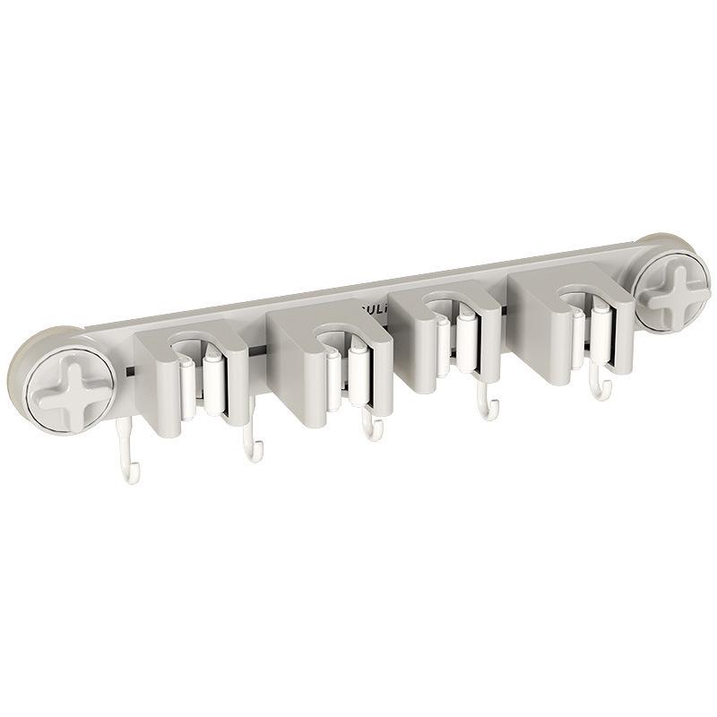 Supporto da Parete per Mocio e Scopa, Clip Holder Senza Foratura