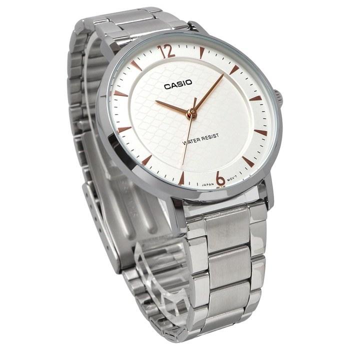 Casio LTP-VT04D-7A Women's Quartz Analog Watch, White Metal Band