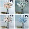 Boho Style Artificial Peony Bouquet Silk Fake Flower Realistic Peony Branch  Home Decor