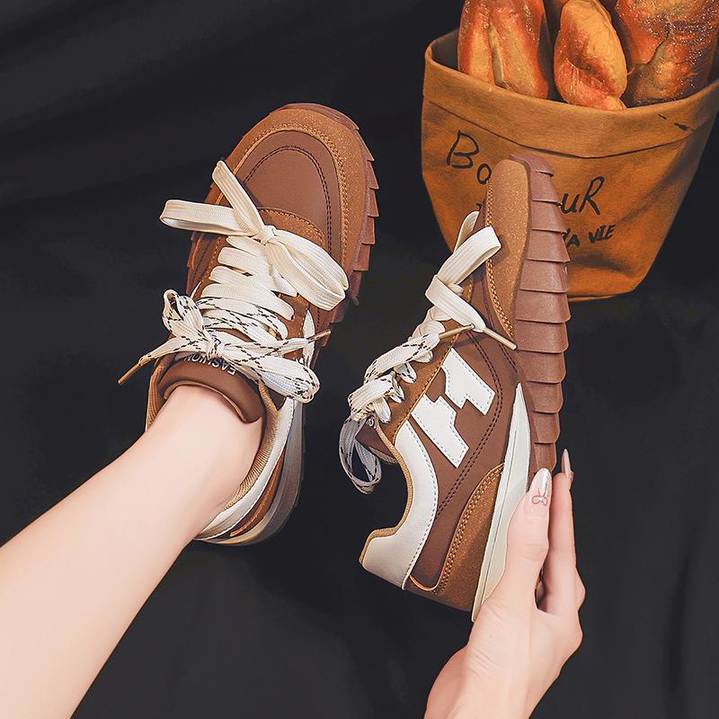 

Женская обувь ретро осень новая мягкая подошва колледж стиль повседневная беговая обувь спортивная модная обувь 6 40 коричневый