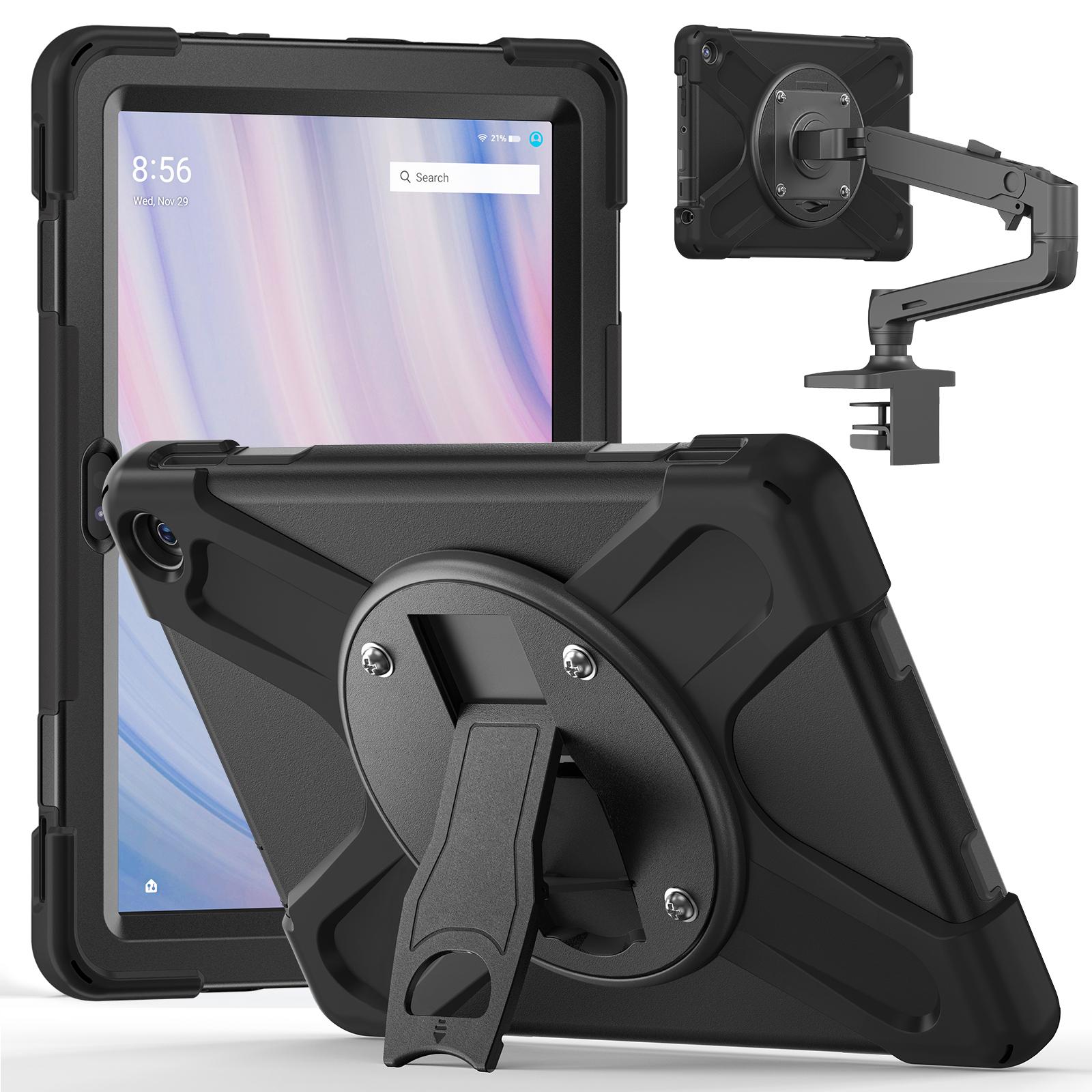 

For Amazon Fire HD 10 (2023) Case Kickstand PC+Silicone Tablet Cover A