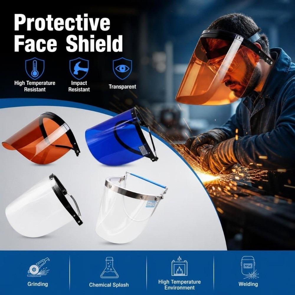 High Temperature Resistant Protective Face Shield Impact Resistant Welding Mask Workshop