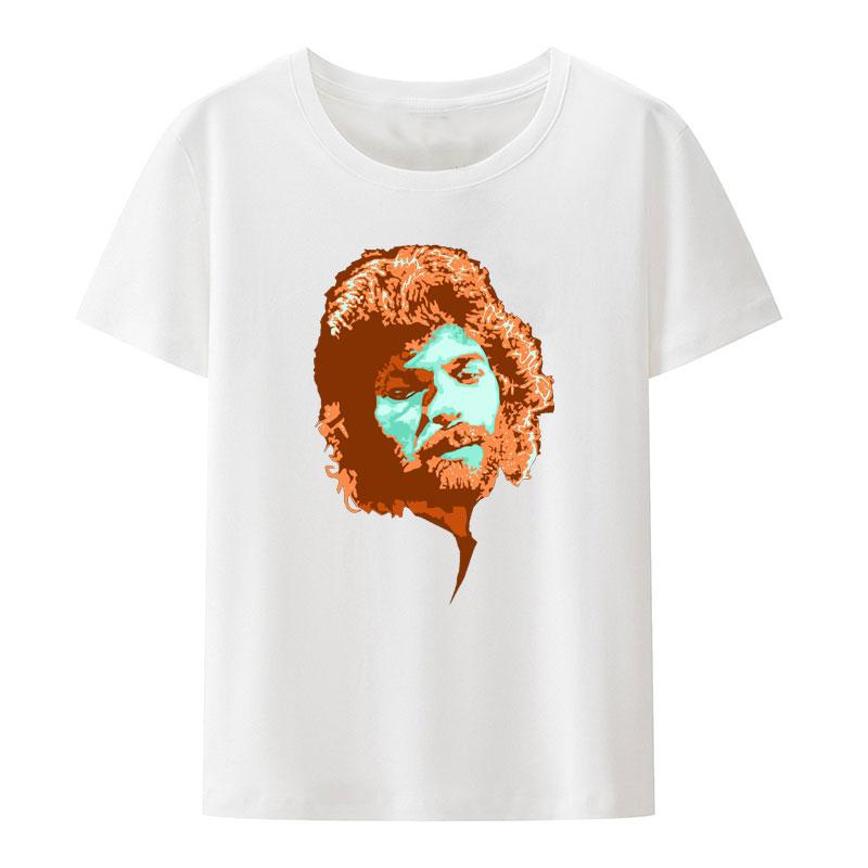 Camiseta Clásica Estampada Camarón De La Isla Retro Hombre Mujer Manga Corta Suelta Transpirable Camisetas Estilo Humor Moda Casual Tops