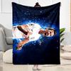 Football Player Celebration Blanket Ultra-Soft Great for Bed Seaside Chair Four Seasons Universal Modern Gifts For Family Or Friends