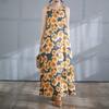 Women's Long Skirt Summer New Round Neck Printed Dress