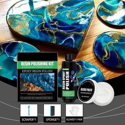 Polijstset Epoxyhars Kunst Renovatie Vlekverwijdering Kras Professioneel Gereedschap Reparatie Accesso E5A1