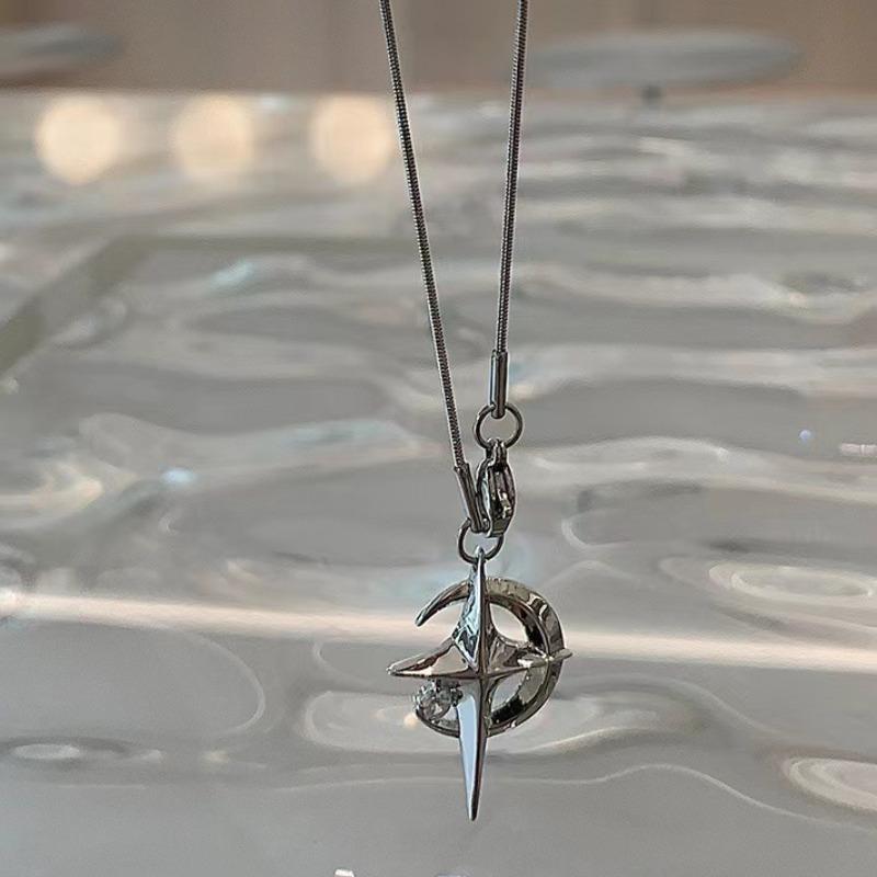 Fashion Star Pendant Galaxy Necklace for Women Men Egirls Y2K Cool Couples Necklace Clavicle Chain Original Party Jewelry Gift