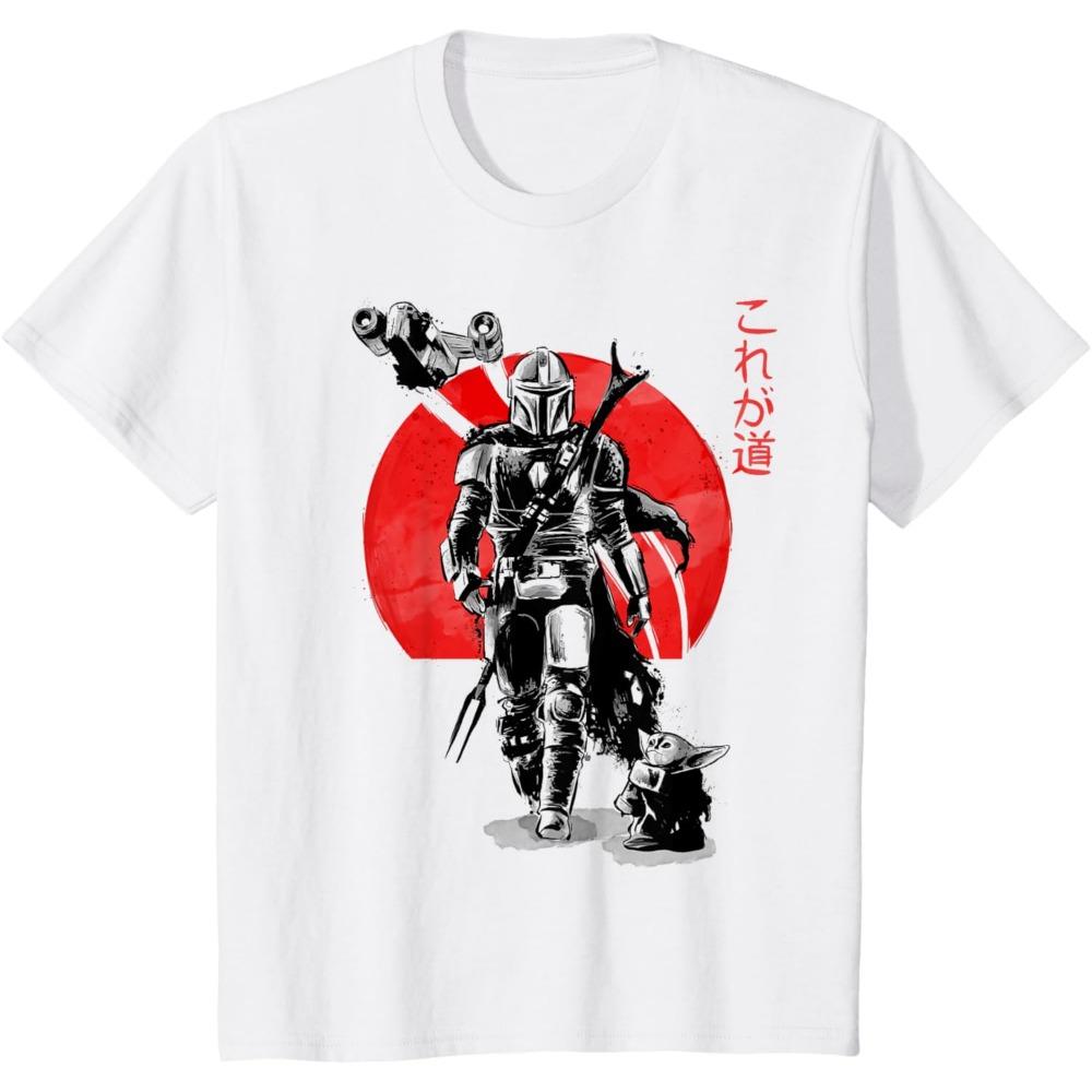 High Street Retro Trend Porträt Monogramm Print Kurzarm T-Shirt für Herren Y2k Goth Harajuku Hip Hop Paar Lässiges Lockeres Shirt