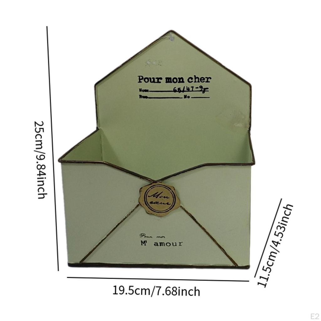 Chic Metal Wall Planter Flower Holder Front Door Basket,Wall Vase Rustic for Farmhouse Indoor