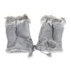 High Quality Half Finger Female Gloves Cute Plush Leather Gloves Faux Rabbit Hair Wrist Fingerless Mittens For Women