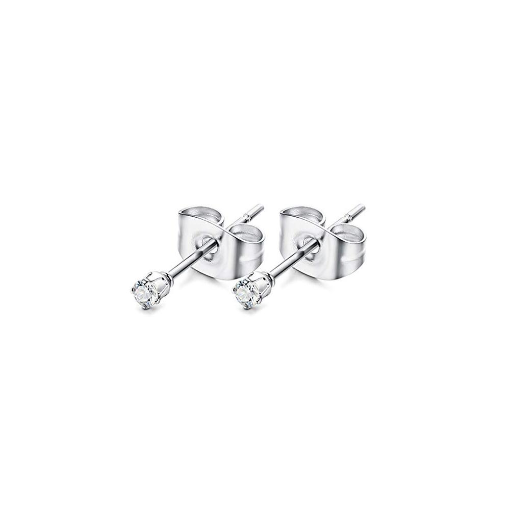 1 Pair Different Types Shape Unisex Silver Color Stainless Steel Piercing Earring For Women Men Punk Gothic Barbell Earring