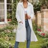 Women's Loose Comfortable Casual Fashionable Solid Color Medium Long Sleeved Jacket