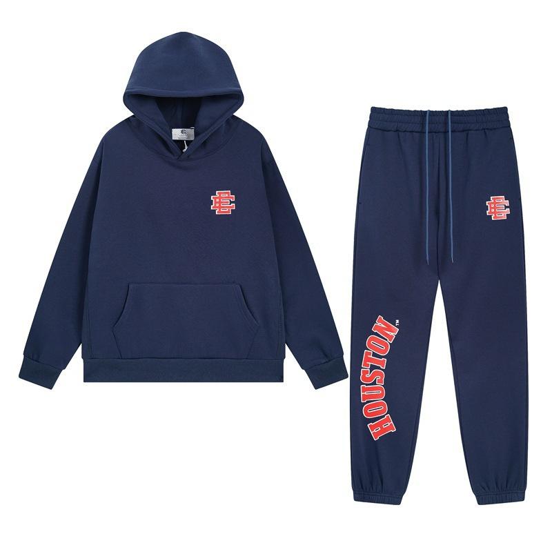 European and American Trendy Brand EEl Classic Sports Men and Women Couples Hooded Sweater Corset Sweatpants Set Trendy