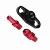 Fuel Rail Pressure Regulator Adapter High Performance Aluminum Alloy Line Kit For Vehicles Black And Red Color 1 2 Fittings