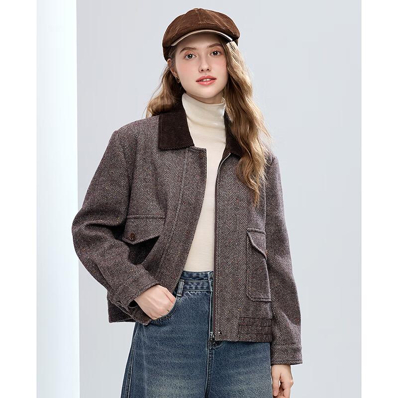 Betu Women's Winter 2025 Premium Wool Blend Short Coat