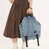 Denim Backpack Student Schoolbag Unisex Waterproof Backpack