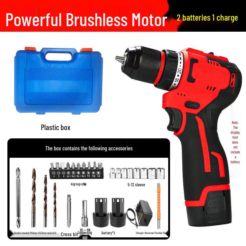 16.8V High Power Brushless Electric Screwdriver with 10mm Metal Ratchet