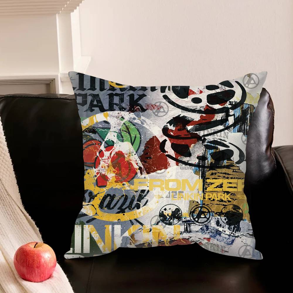 H-Linkin-N Band Park-S Pillowcase Living Room Sofa Cushion Cover Bedroom Room Bed Pillow Cover Home Decoration
