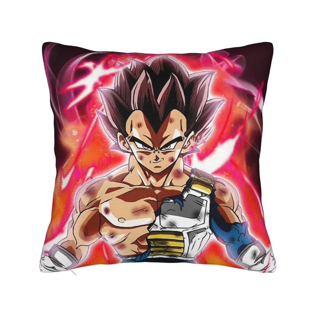 Dbz Vegeta Square Pillow Case Dbz Cushion Covers Vintage Zipper Decor Pillowcover For Home 40*40Cm