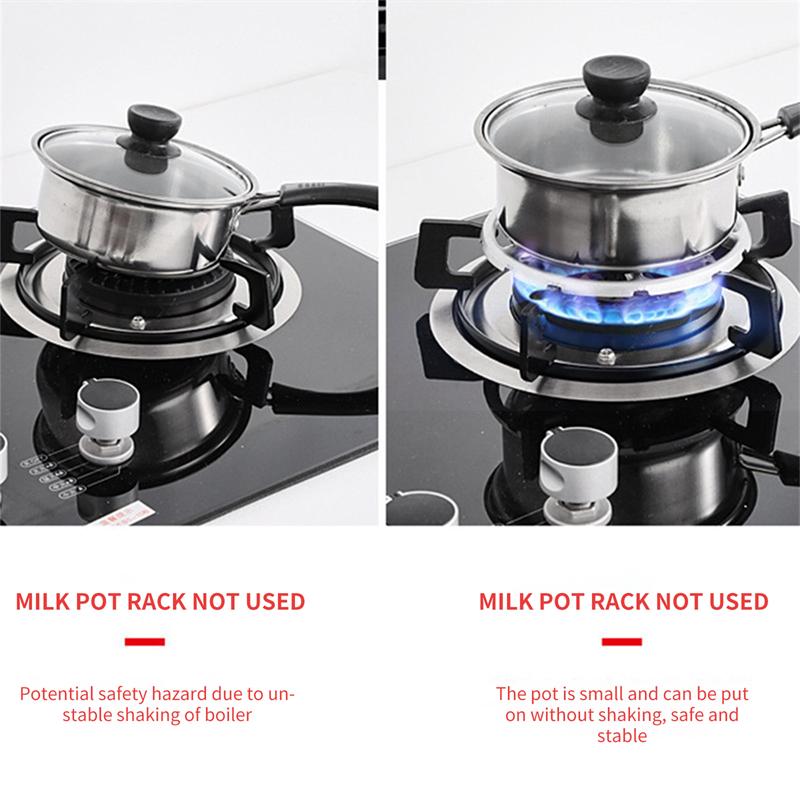 Simmer Ring Safe Stovetop Reducer Portable Gas Stove Durable Camping Support Coffee Maker Shelf steel Practical Accessories