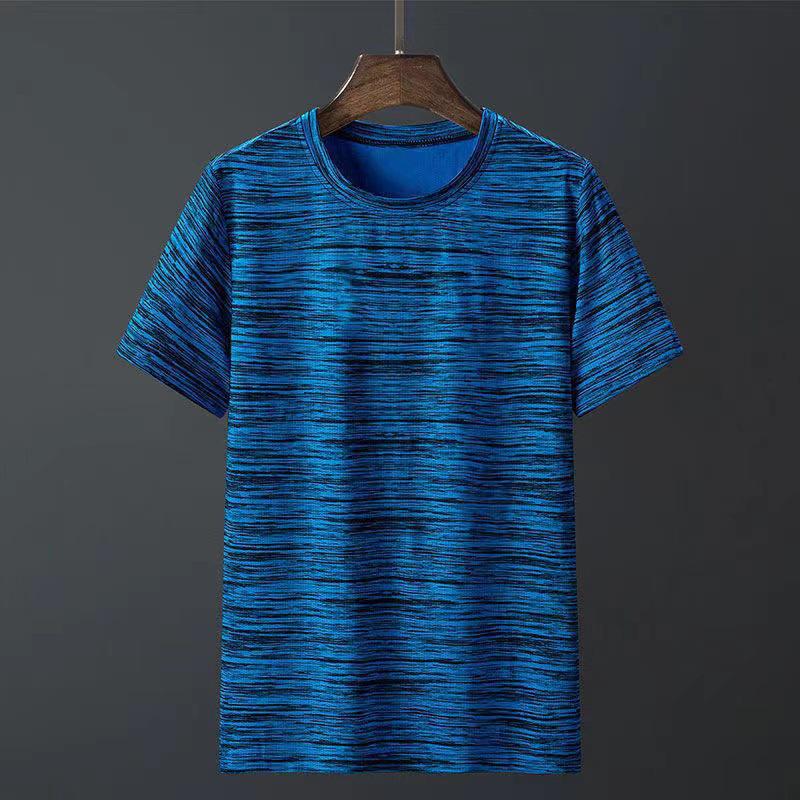Men's Quick-Dry Breathable Ice Silk Short-Sleeve Fitness T-Shirt