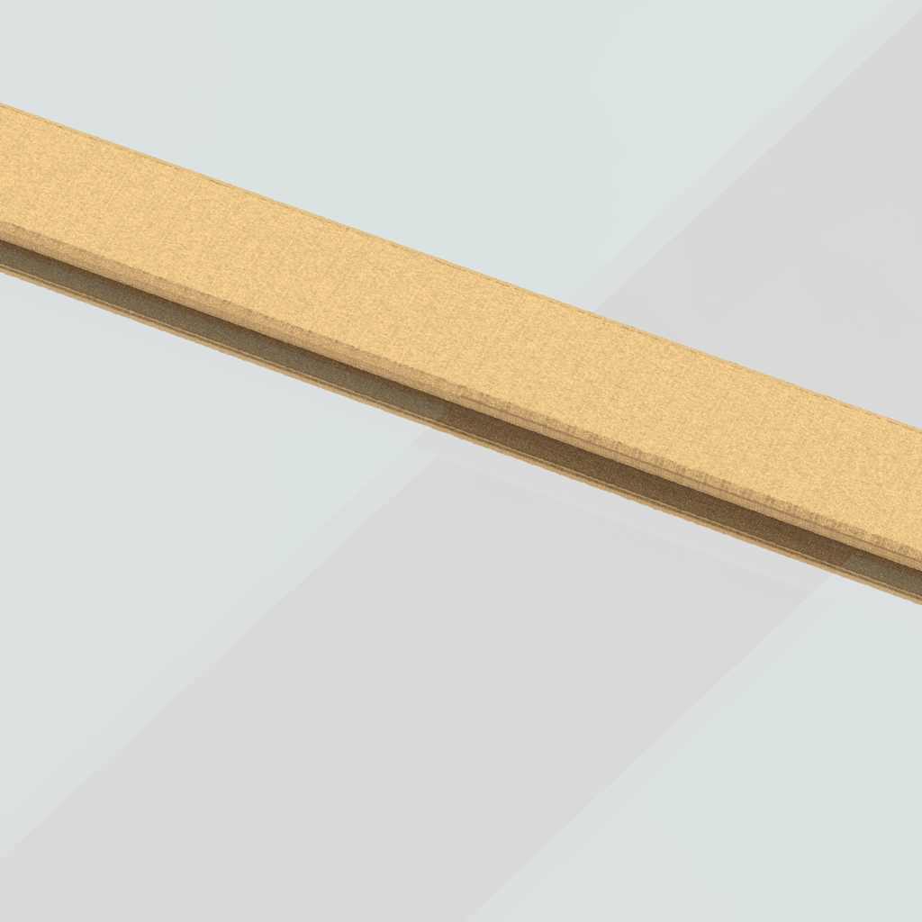 Vidaxl Sliding Door, Gold, 90X205 Cm, Transparent ESG Glass