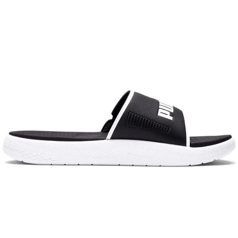 PUMA Softride Men s Slide Sandals Black White 382111-01 EU 39