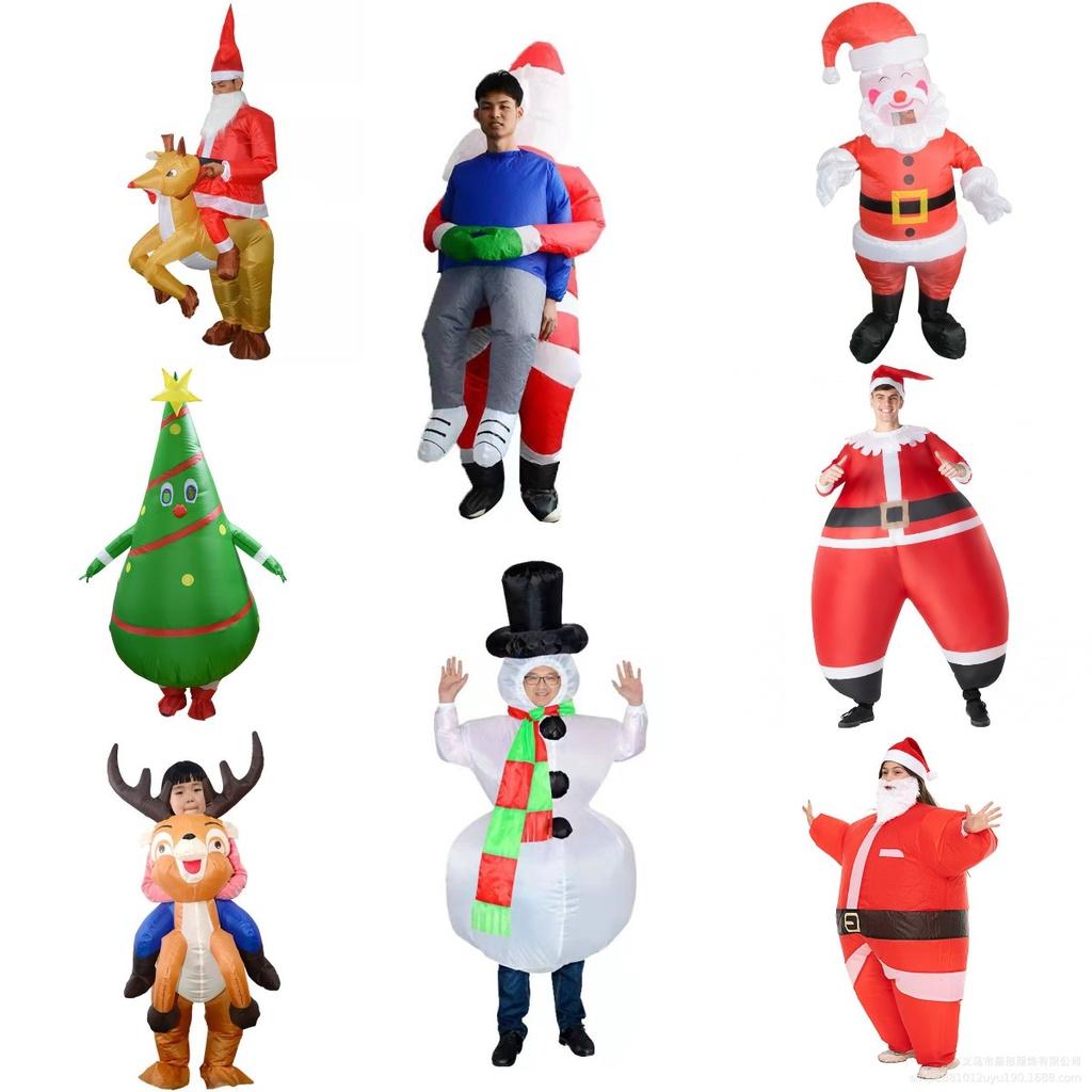 Premium Quality Christmas Inflatable Santa Suit For Party Cosplay