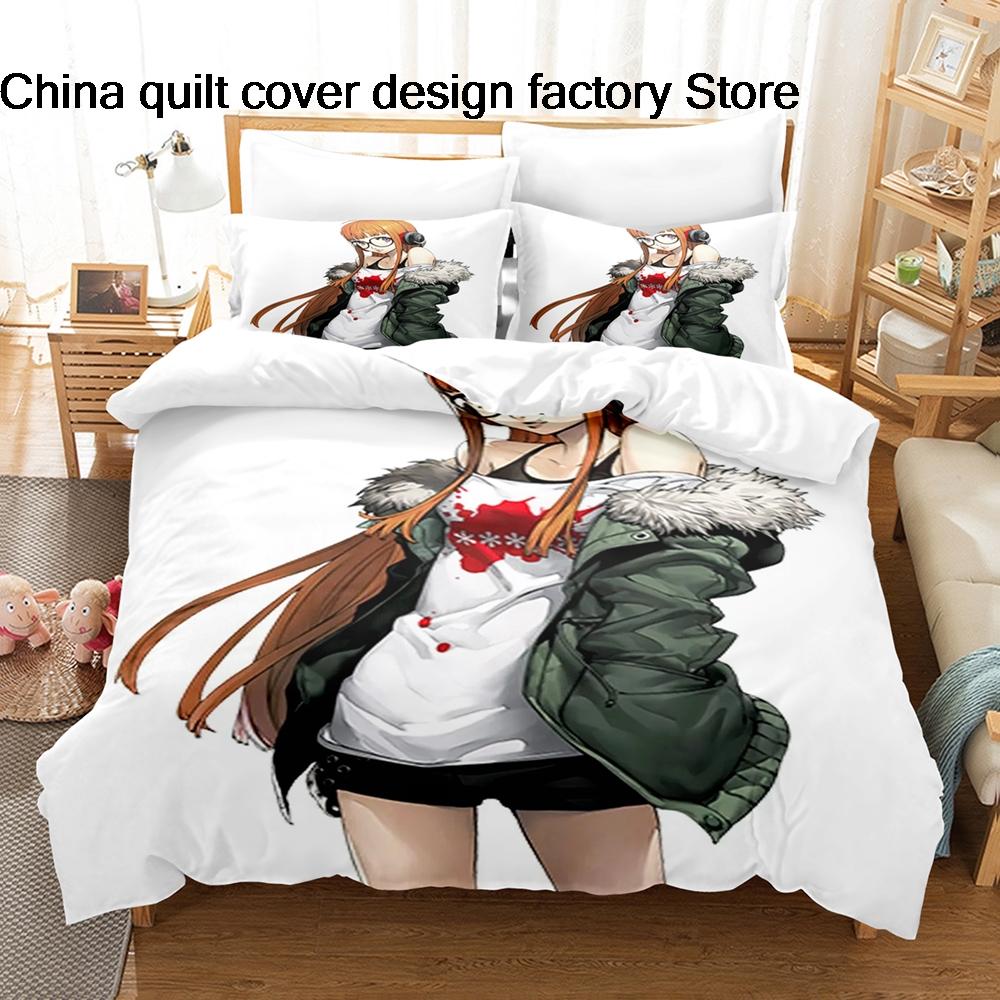 Persona 5 Royal Futaba Sakura Oracle Bedding Set Soft Duvet Cover Pillowcase For Adult Kids Bedroom Decor Twin Full Queen King